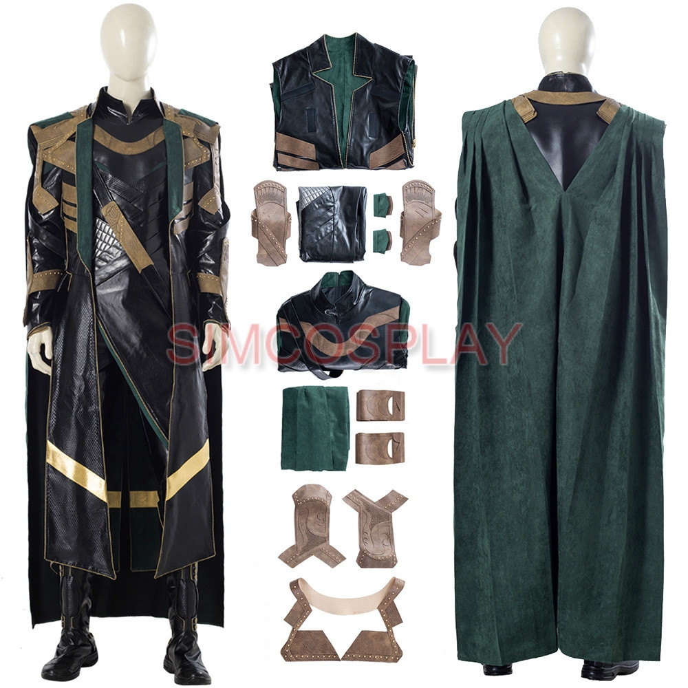 LOKI 2021 Leather Cosplay Costumes Loki Dress Up Suit Custom Size Supported