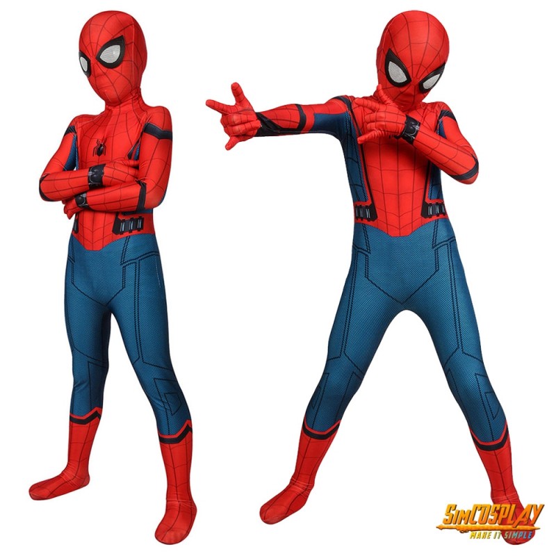 Kids Spider Man Homecoming Cosplay Suit Spandex Costume Skd19022