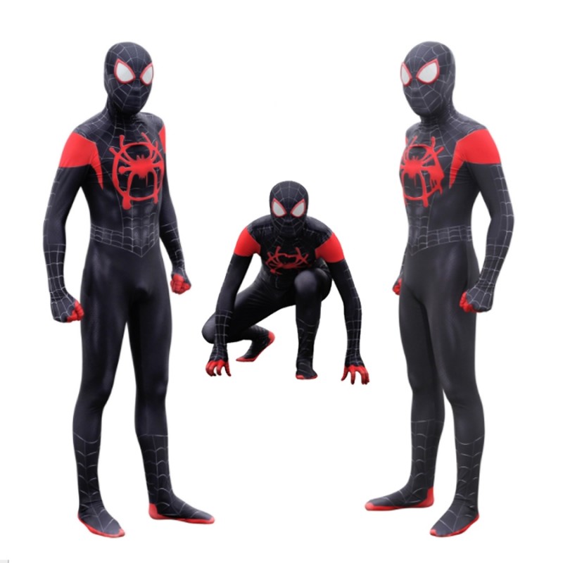 Spider-man into the spider-verse Miles Morales black suit