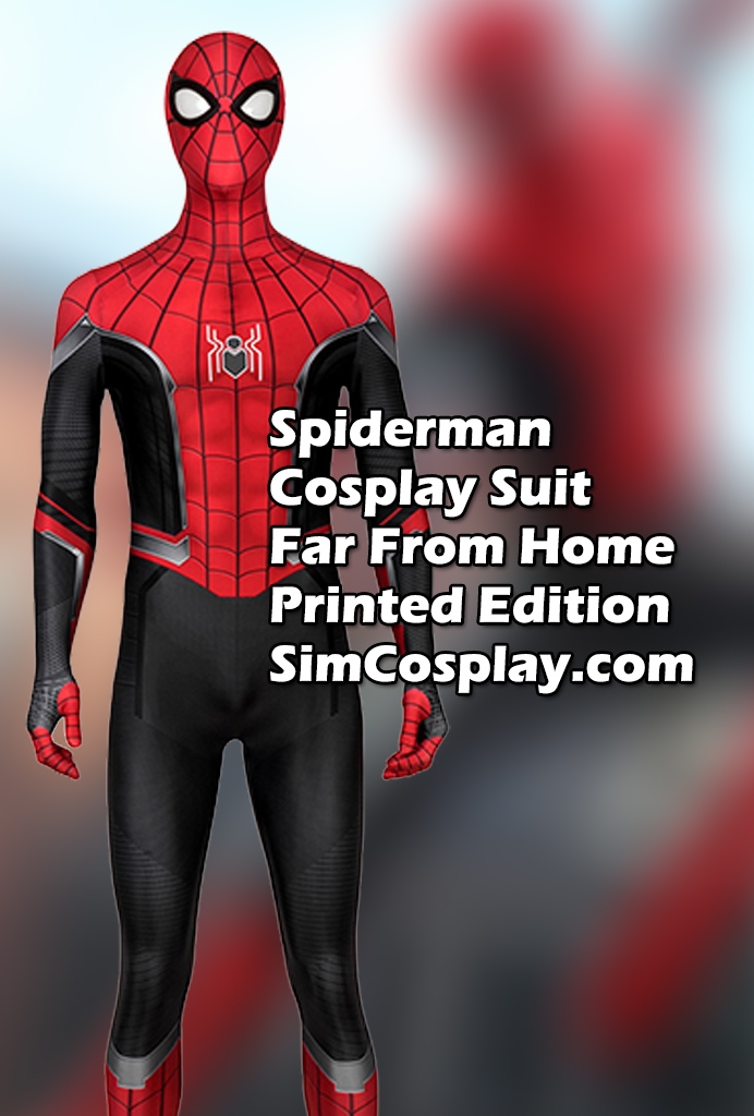 Spider-Man Far From Home Peter Parker Cosplay Costumes Ver.2