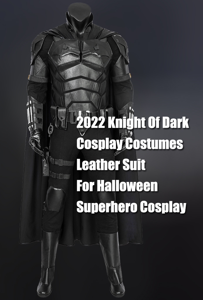 The Batman 2021 Cosplay Costumes Leather Batsuit